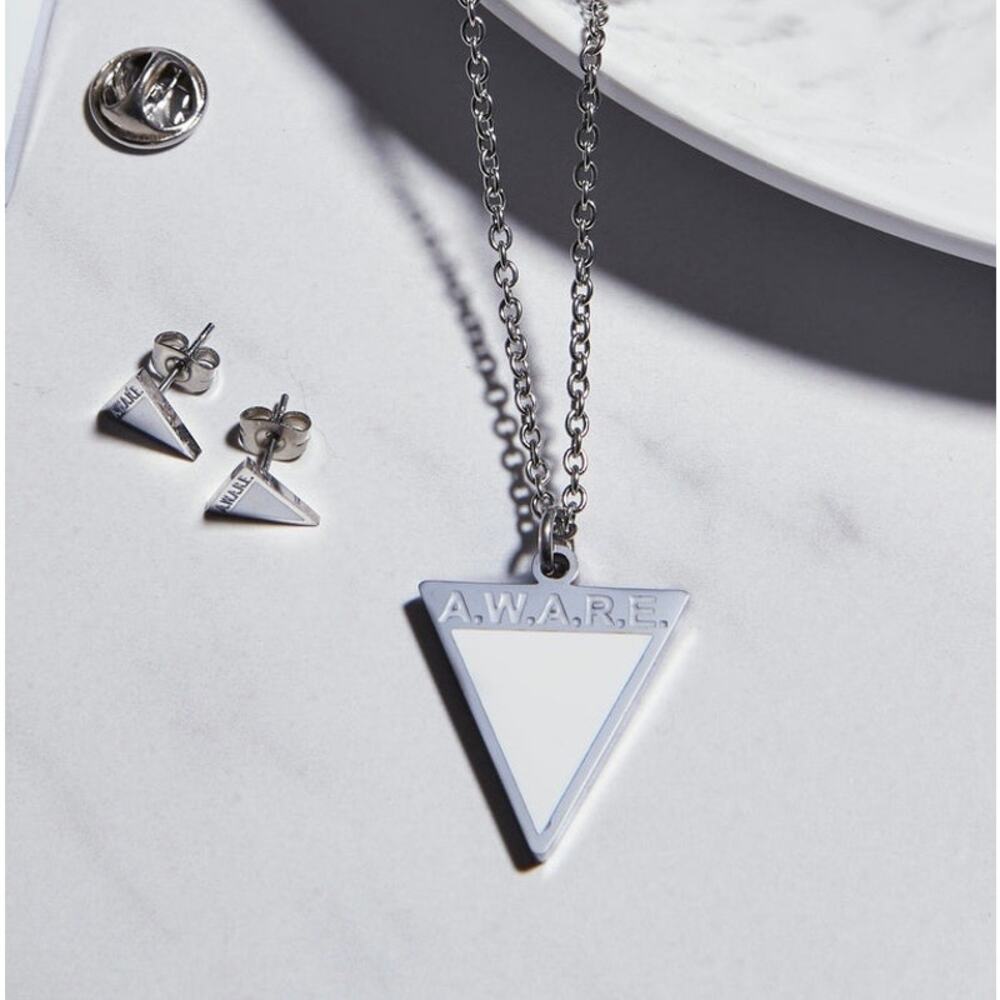 IOB Silver AWARE Necklaces in White